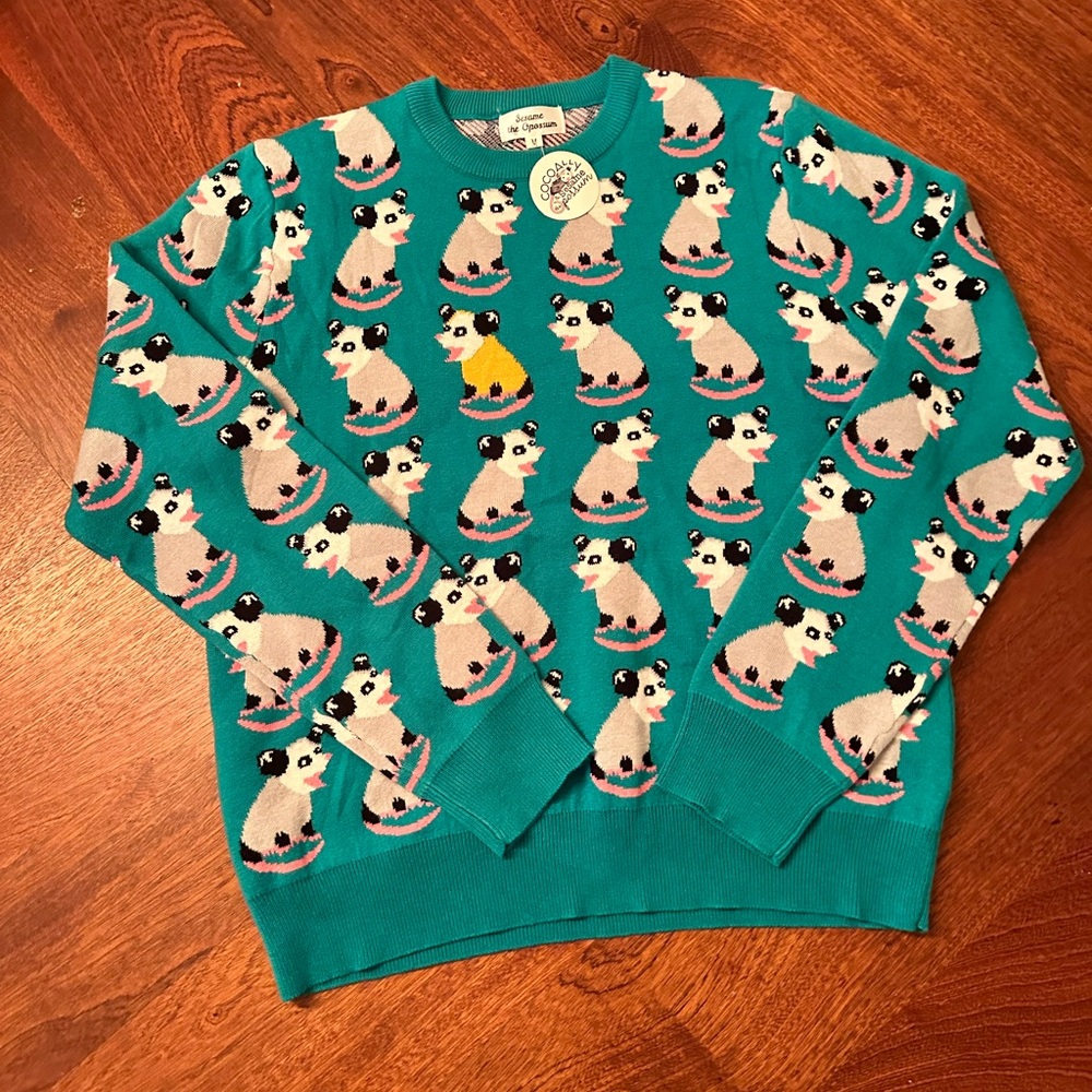 Funny Bright Possum Sweater.